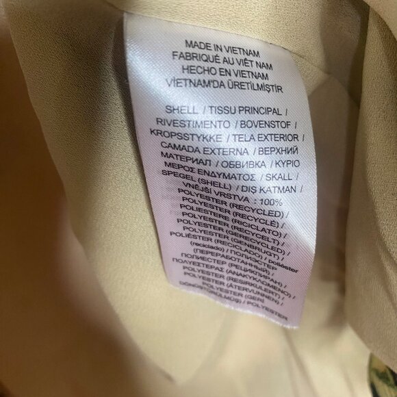 Lauren Ralph Lauren Blouse Womens SP Small P Floral Sheer Lined Ruffle Neck Care - Picture 6 of 12